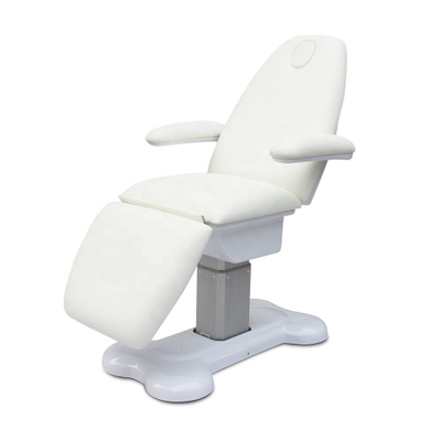 Mesa de masaje de elevación ajustable eléctrica blanca Cama de belleza Silla facial