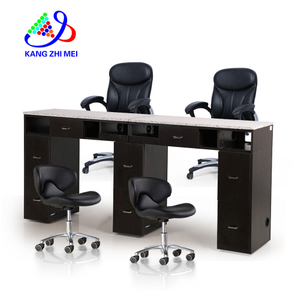 Mesa de estación de manicura con escritorio de uñas doble con ventilación - Kangmei