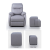 Sillón reclinable de pedicura y sofá de manicura gris - Kangmei