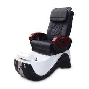 Silla de pedicura de masaje negro para spa de pies más nueva