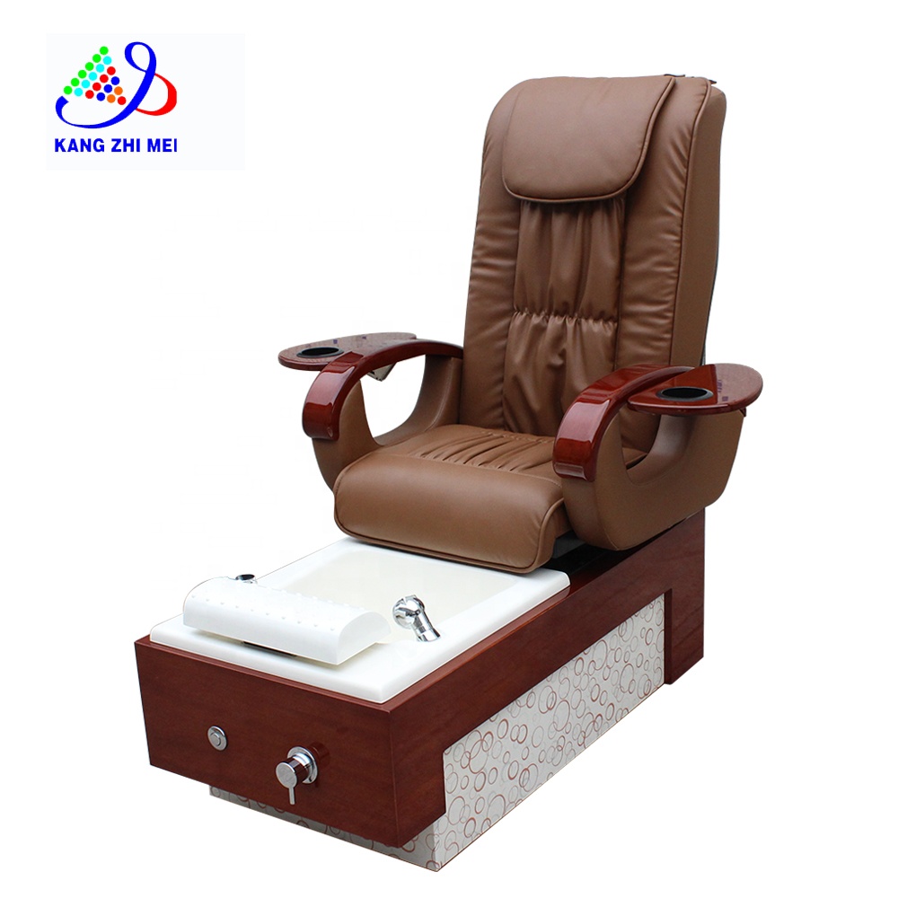Beauty Nail Salon Whirlpool Jet System Base de madera para pies Spa masaje pedicura silla