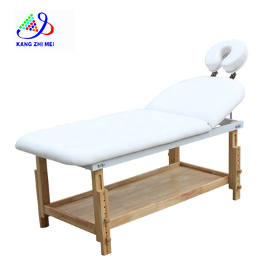 Mesa de masaje de terapia ajustable en altura blanca Sofá Spa Cama facial