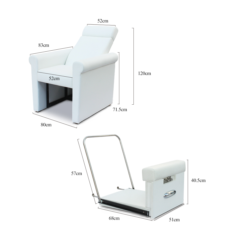 Precio barato moderno blanco belleza salón de uñas muebles sin plomería portátil sofá pie Spa manicura pedicura silla para la venta
