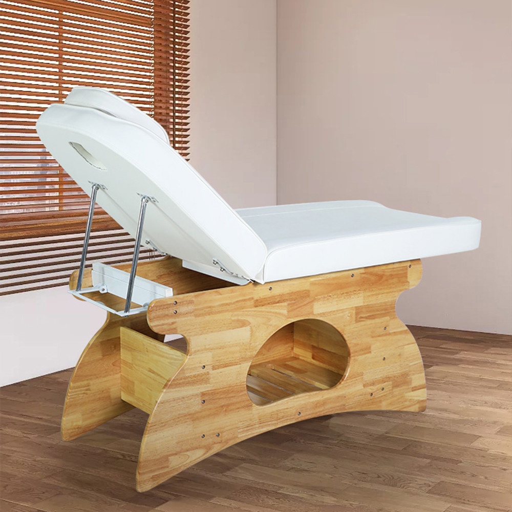 Mesa de masaje para terapia de encerado de madera Sofá Spa Belleza Cama facial