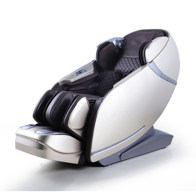 Lujosa silla de masaje eléctrica 3D AI de cuerpo completo para pies de casa de lujo, estiramiento tailandés automático inteligente SL Track Zero Gravity Shiatsu 4D