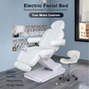 Mesa de masaje con elevador eléctrico Salón de belleza Esteticista Cama facial blanca - Kangmei