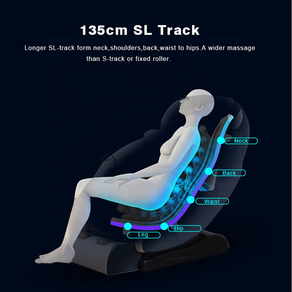 Sillón eléctrico de masaje Shiatsu de cuerpo completo para personas de baja estatura