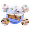 Cama de tratamiento de sofá de mesa de masaje tailandés para spa de servicio pesado más ancha estacionaria a la venta
